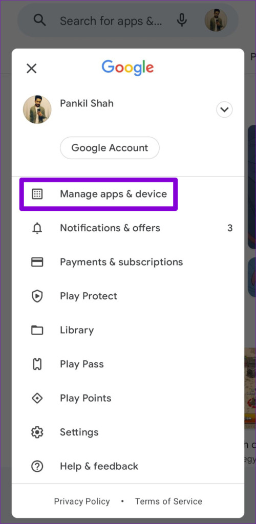 Manage Apps on Android