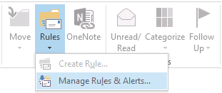 Manage Rules Alerts