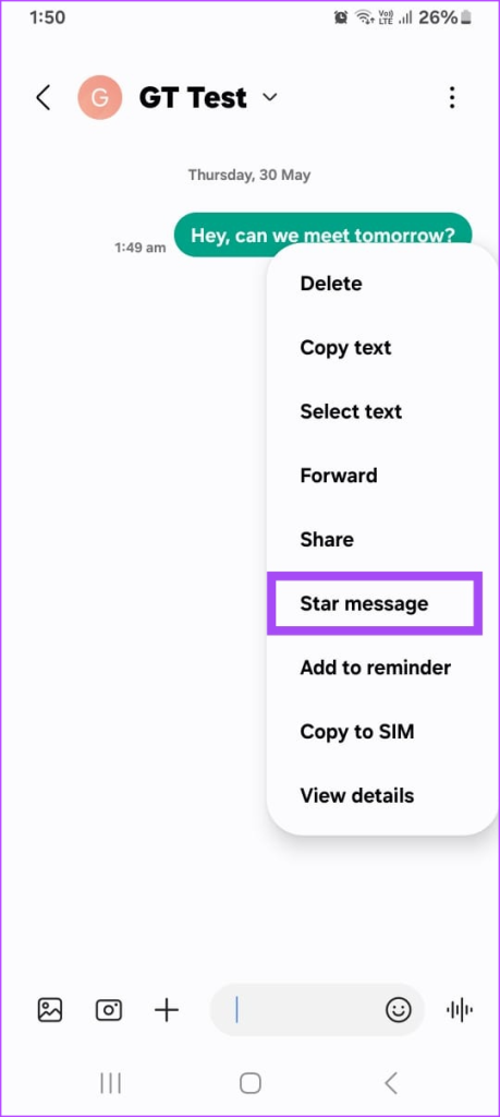 Marking Messages With a Star