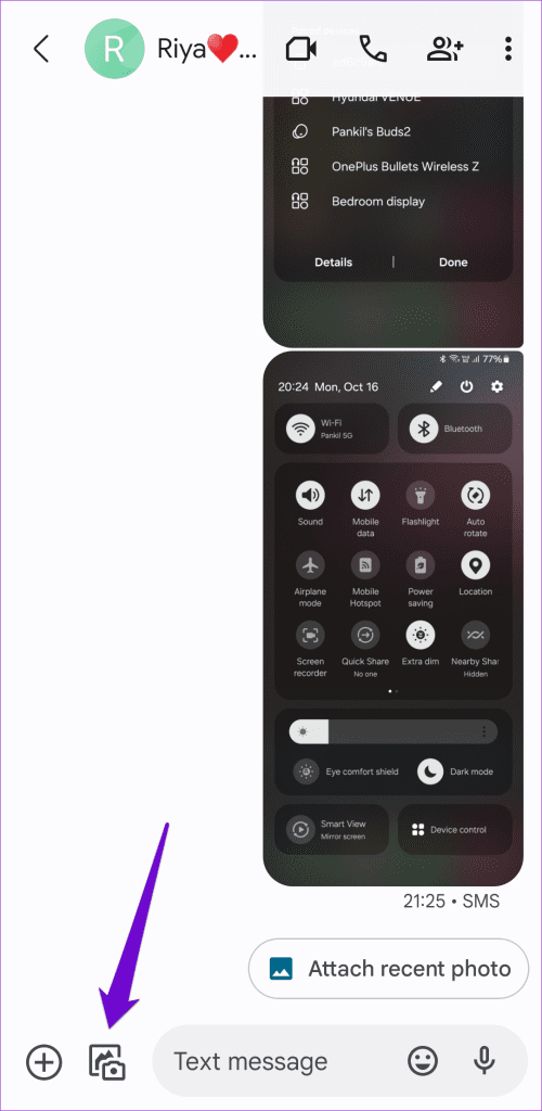 Messages App on Android