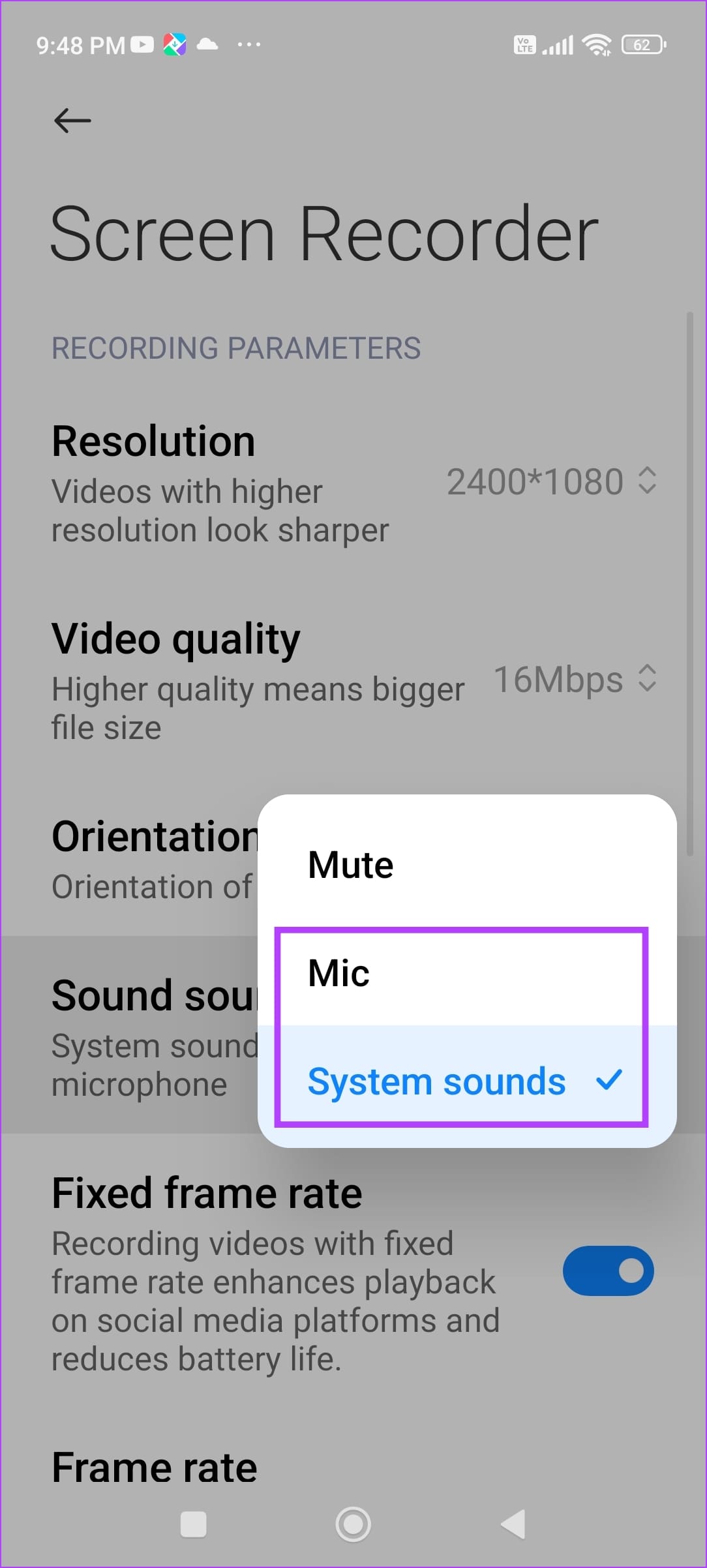 Mic or System Sounds