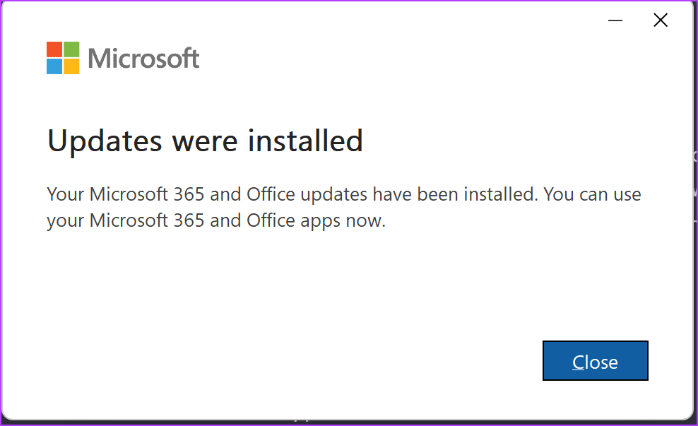 Microsoft Office Updates Installed