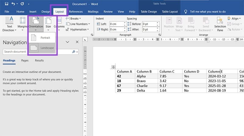 Microsoft Word Table Goes Off Page – How to Fix 2