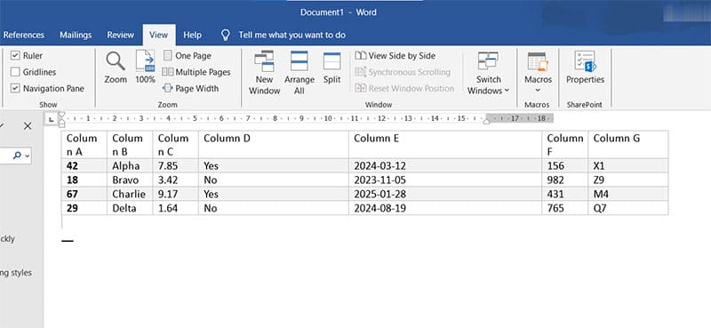 Microsoft Word Table Goes Off Page – How to Fix 4