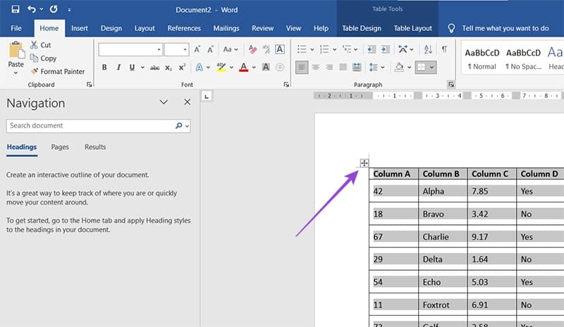 Microsoft Word Table Goes Off Page – How to Fix 8b