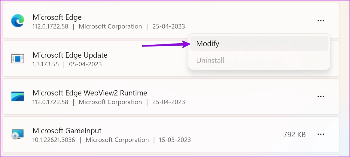 modify Microsoft Edge