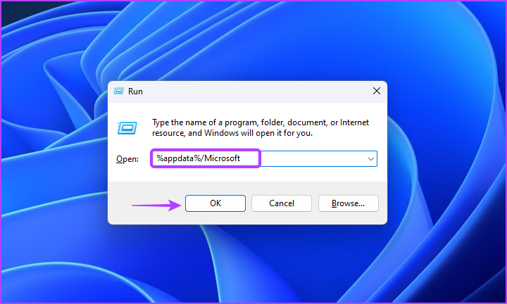 Accessing Microsoft folder using Run tool
