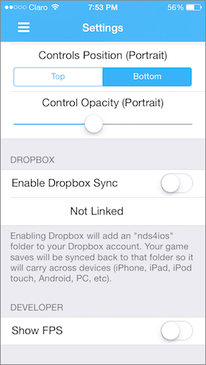 Nds4I Os Enable Dropbox