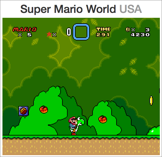 Nesbox Super Mario World Running