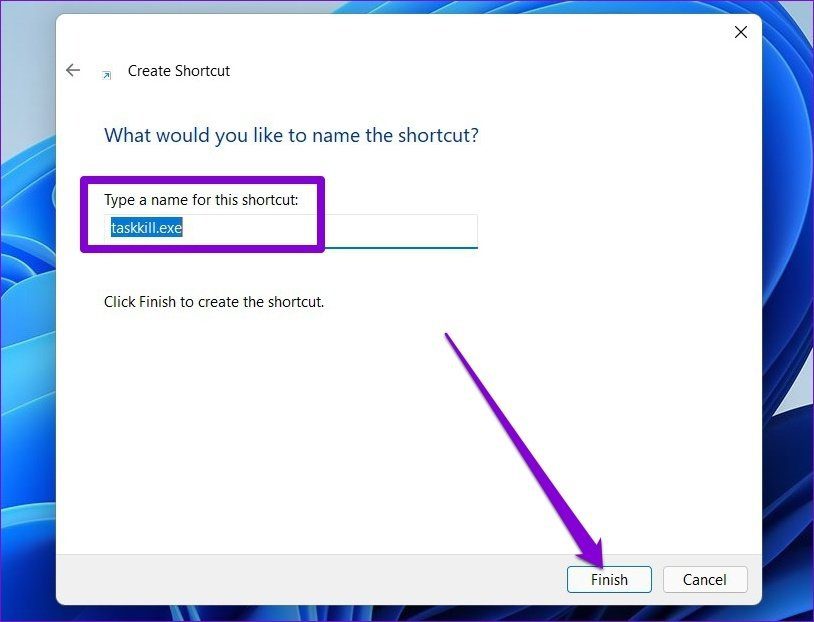 Name Shortuct on Windows