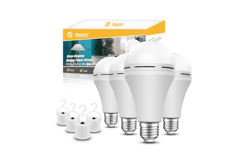 Neporal A23 Rechargeable Light Bulbs Best Rechargeable Light Bulbs for Emergency You Can Buy