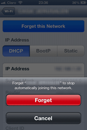 Network Forgotten
