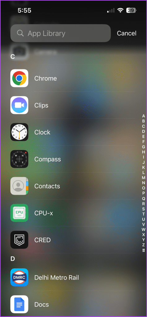 Privacy indicator on iOS