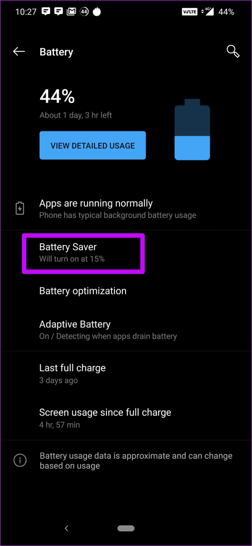 One Plus 7 Pro Battery Saver 2