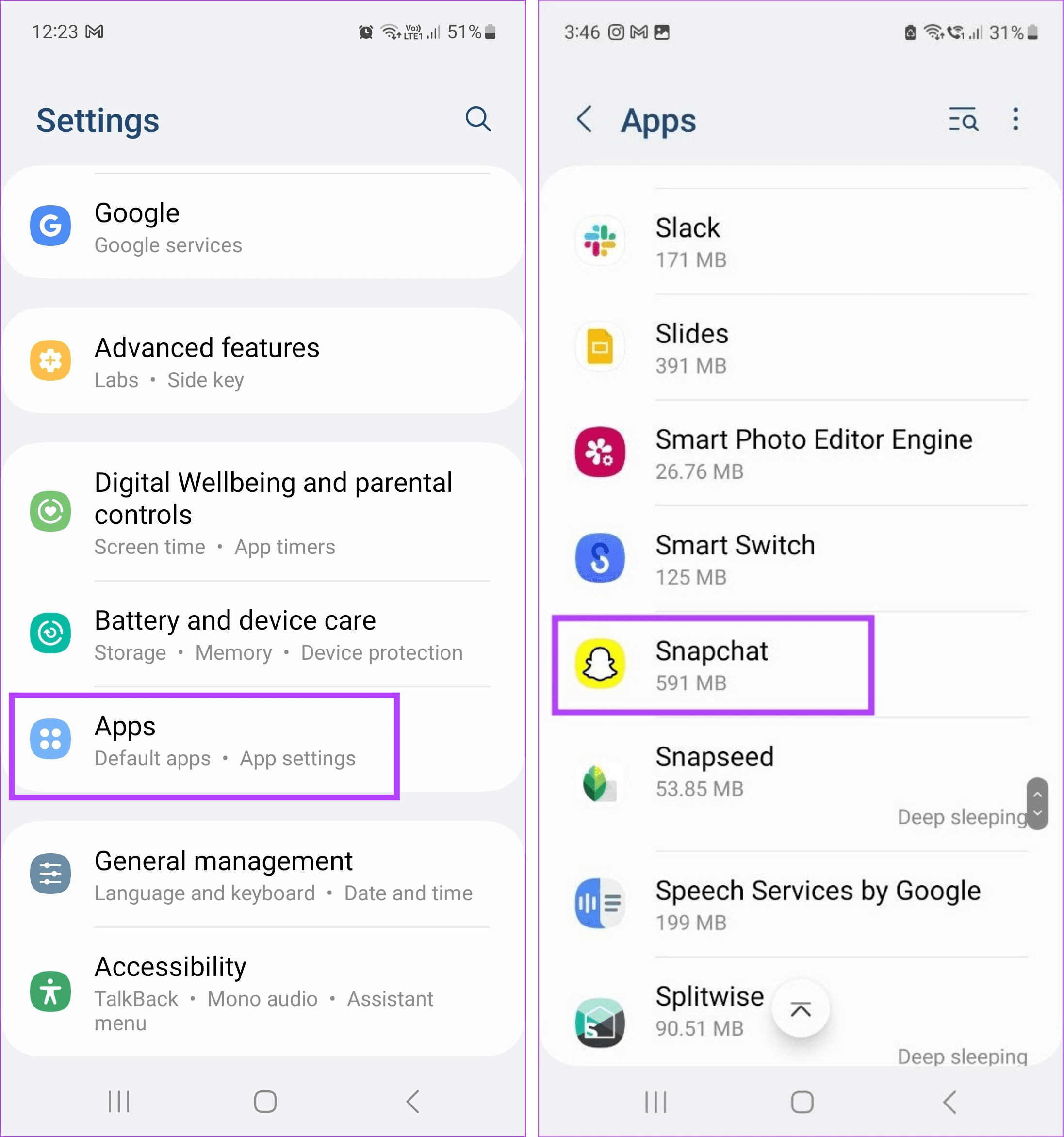 Open Android App Settings