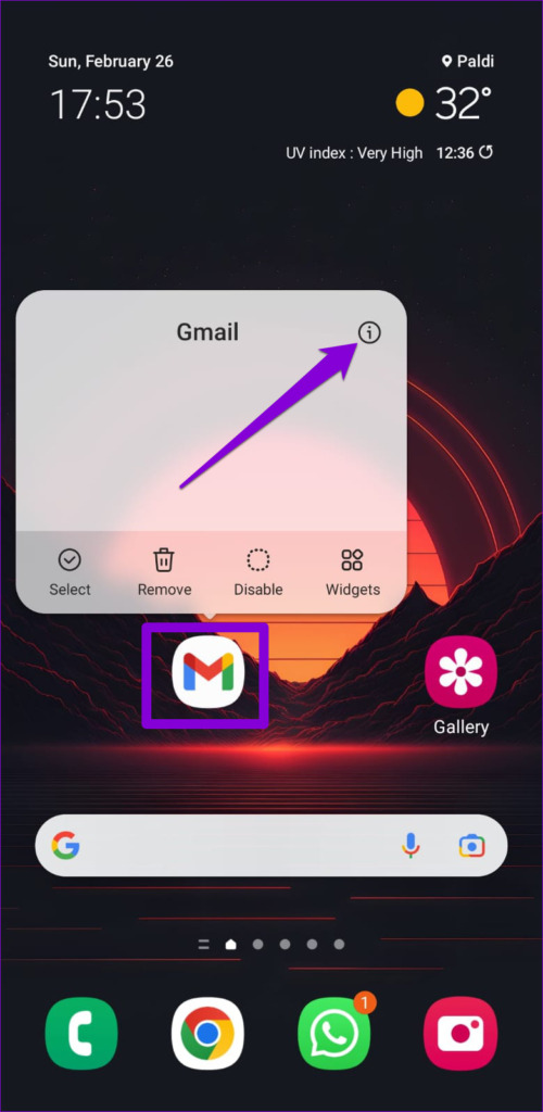 Open Gmail App Info