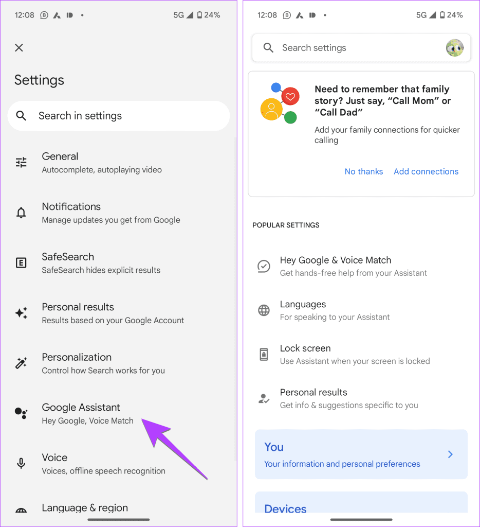 How to Open Google Assistant Settings