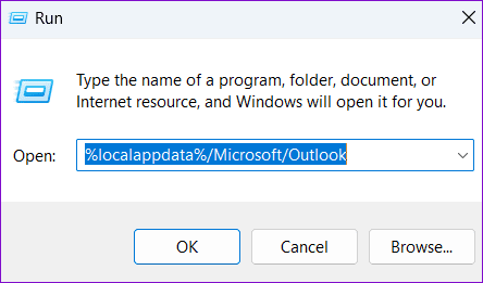 Open Outlook Folder