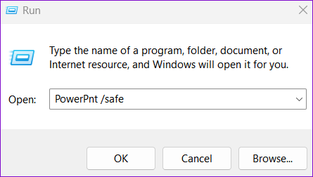 Open PowerPoint in Safe Mode