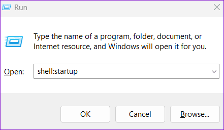 Open Startup Folder on Windows