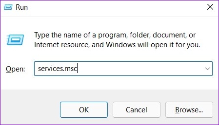 Open Windows Services 12