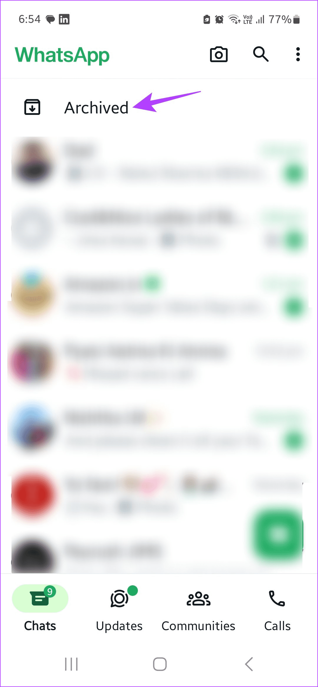 Open archived chats 2