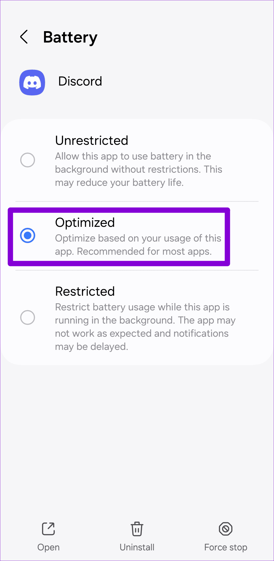 Optimize Discord Battery Usage on Android