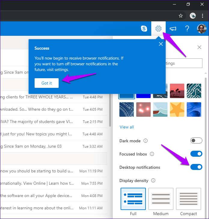 Outlook Com Desktop Notifications Enable Disable 1