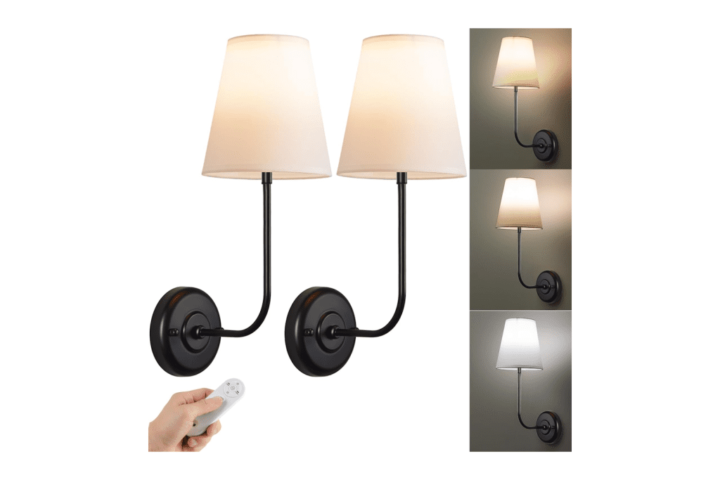 PASSICA DECOR Battery Operated Wall Sconces Best Rechargeable Light Bulbs for Emergency You Can Buy