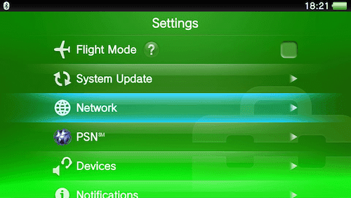 Ps Vita Network Option