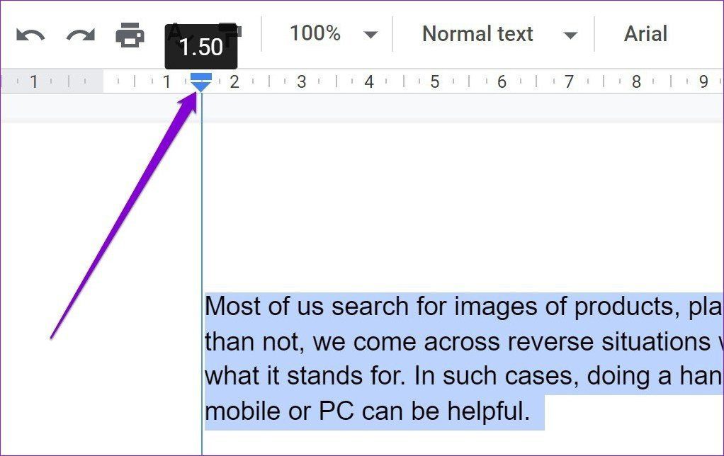 Paragraph Indent in Google Docs