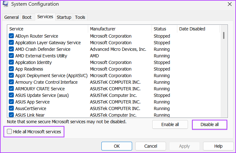 system configuration tool