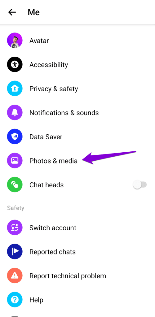 Photos and Media on Messenger