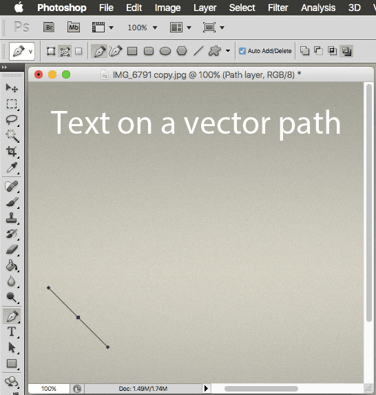 Photoshop Text Vector Path Starting Point