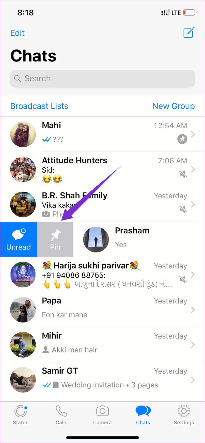 Pin Thread In Whats App