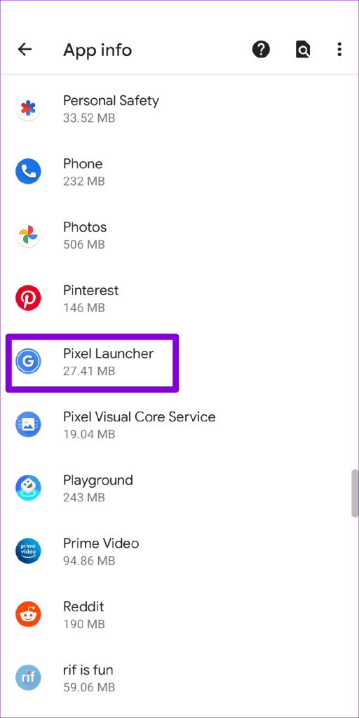 Pixel Launcher on Android Phone