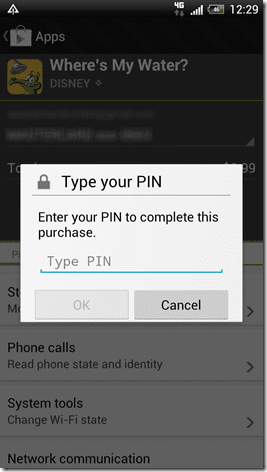 Play Store Secure Pin 8