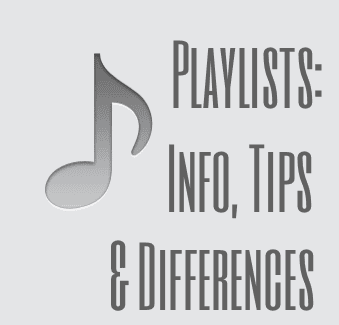 Playlists Info Tips