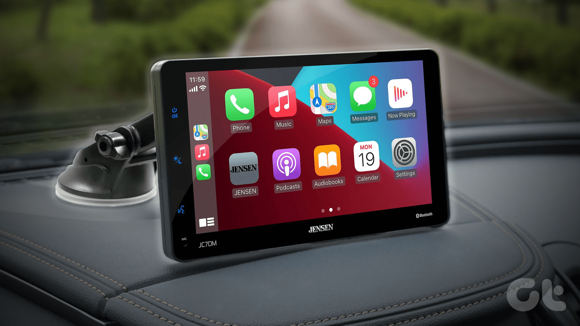 Dash Mount 7” Touchscreen Monitor - JC7DM - Jensen Mobile