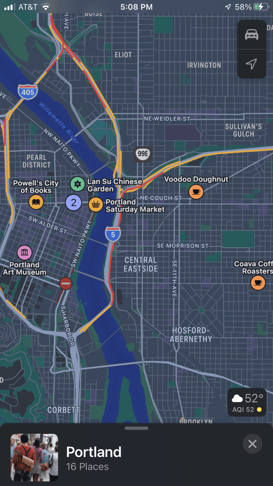 Portland Apple Maps Guide Symbols