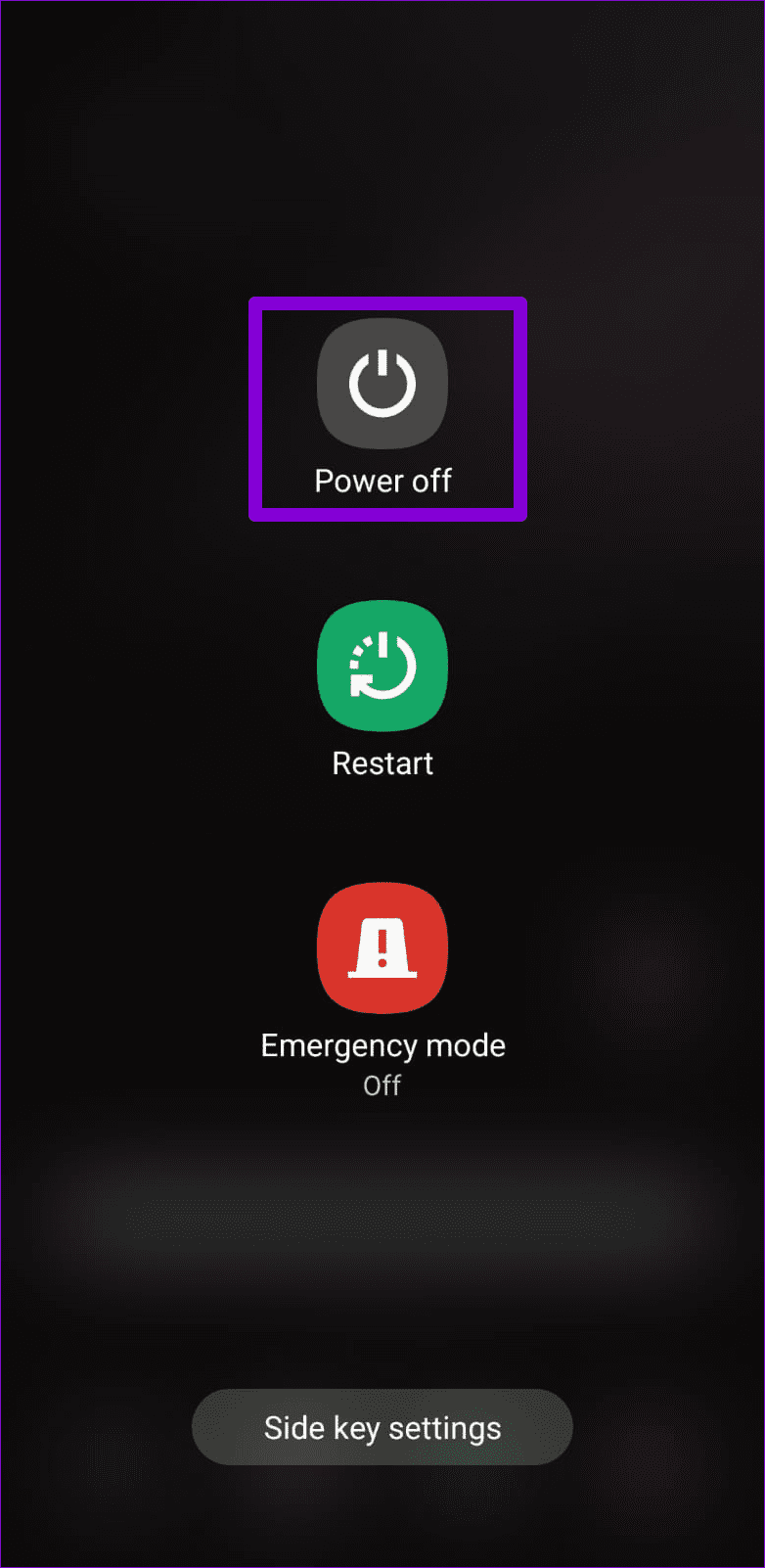 Power Menu on Android 3