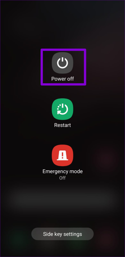 Power Menu on Android