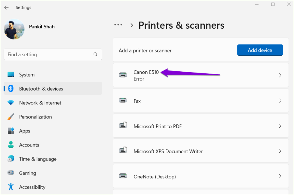 Printers on Windows 11