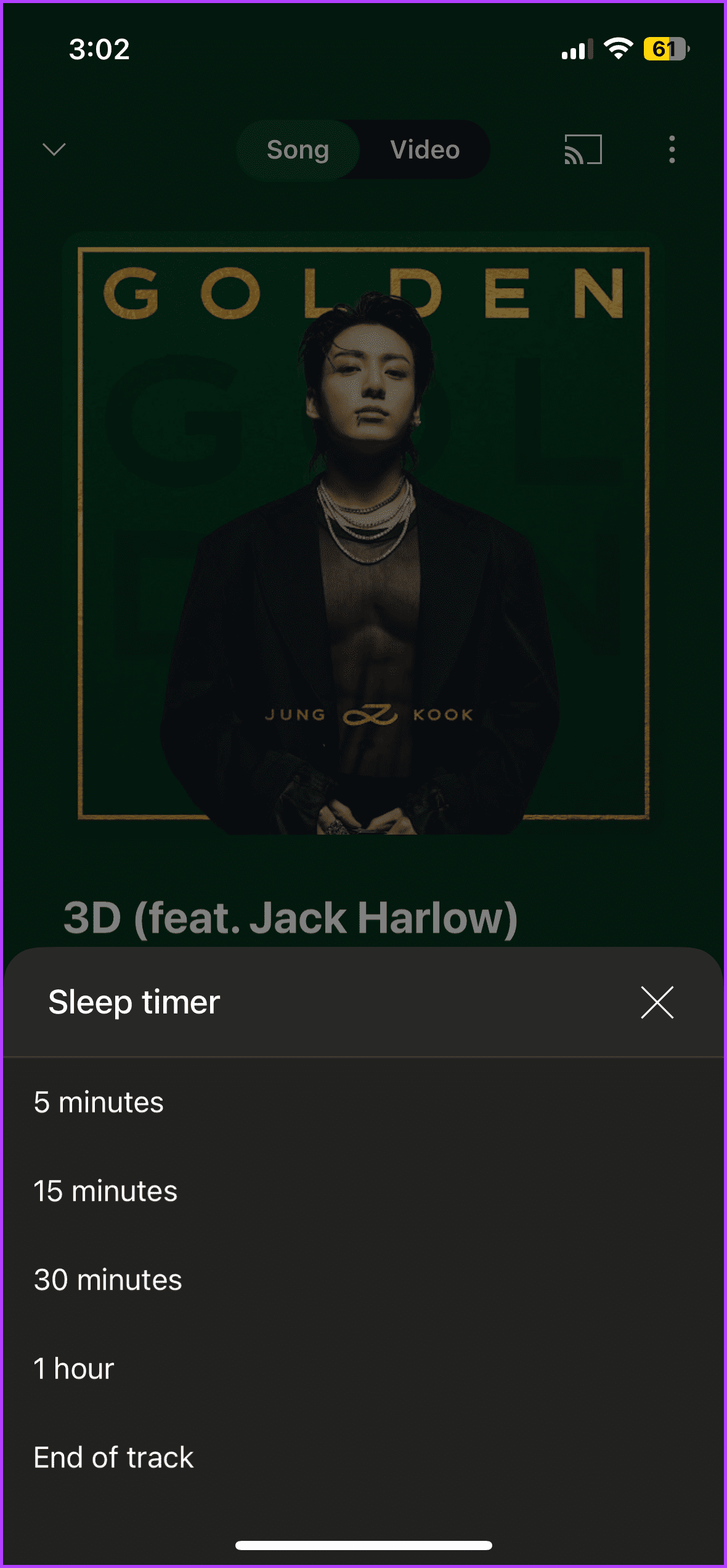 Put a Timer on YouTube Music App for iPhone or Android 2
