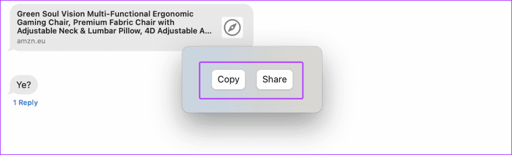 به اشتراک گذاری یا کپی سریع پیوندها با استفاده از مرورگر انتخابگر در مک