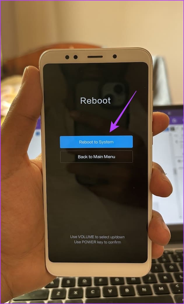 Reboot to System