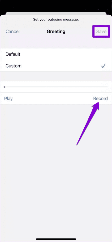 Record Voicemail Greetings on iPhone