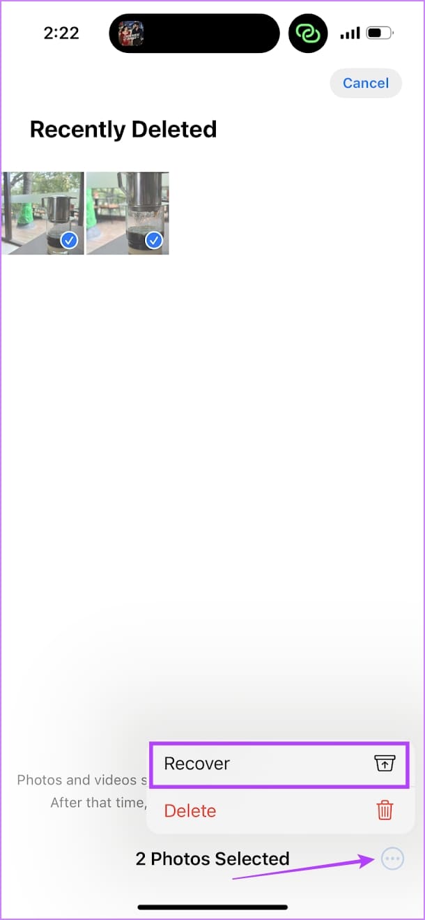 Recover Deleted Images