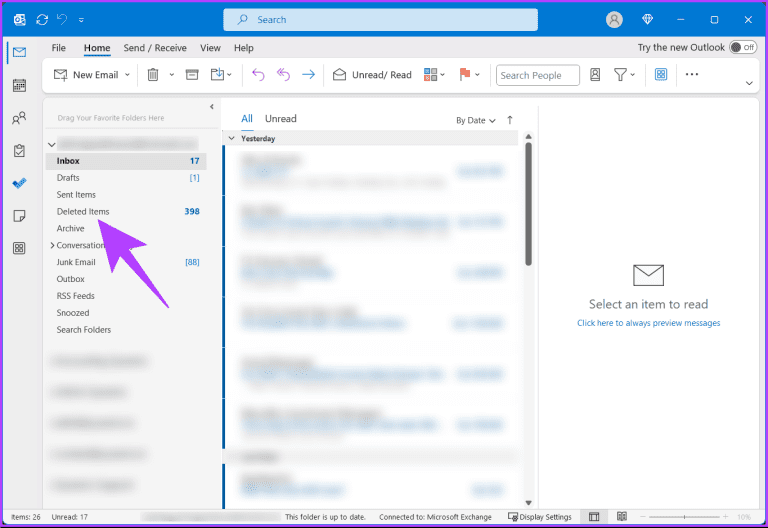 How to Recover a Deleted Item or Folder in Outlook - Guiding Tech