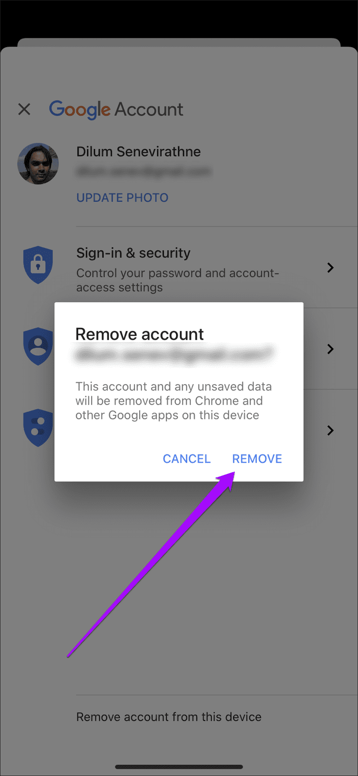 Remove Google Account From Chrome 9